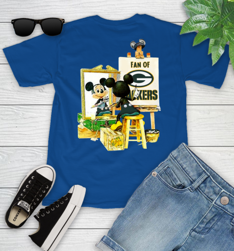 NFL Football Green Bay Packers Mickey Drawing Shirt 103