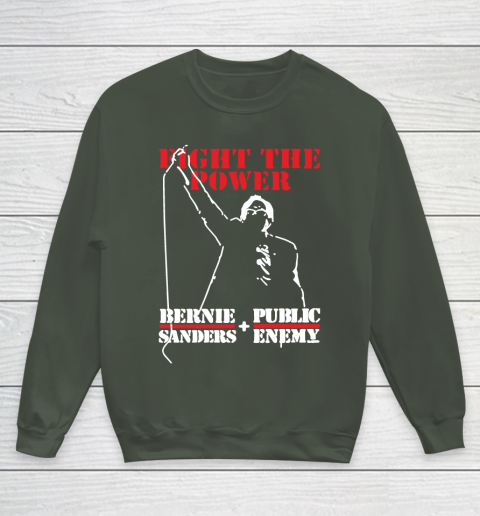 Fight The Power Bernie Sanders Public Enemy Youth Sweatshirt 8