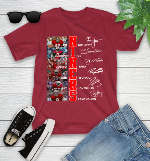 Niners Player Name And Signature San Francisco 49ers Shirts 105