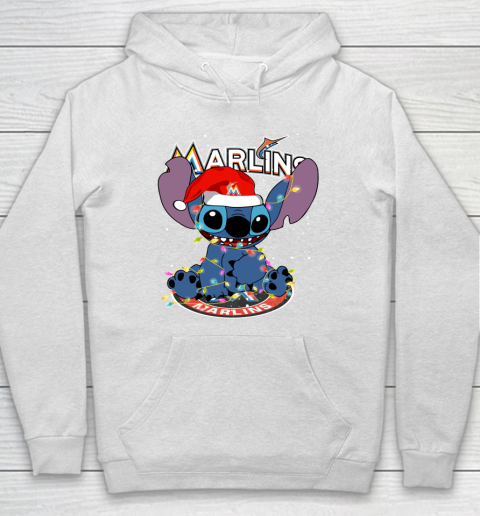 Miami Marlins MLB noel stitch Baseball Christmas Hoodie