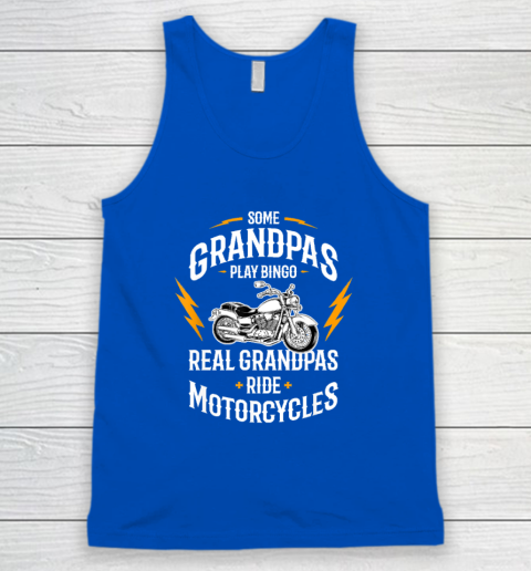 Mens Some Grandpas Play Bingo Real Grandpas Ride Motorcycles Tank Top 3