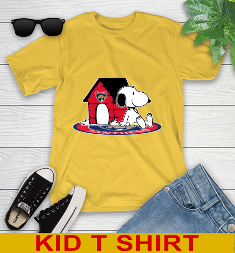 NHL Hockey Florida Panthers Snoopy The Peanuts Movie Shirt Youth T-Shirt 8