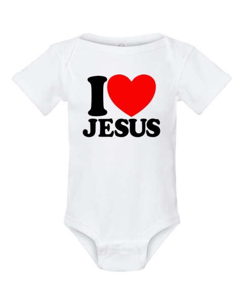 Funny I Love Jesus Infant Bodysuit