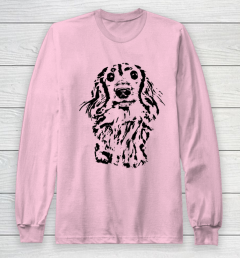 Long Hair Dachshund Cute Wiener Lovers Gifts Dog Mom Black T-Shirt Long Hair Dachshund Cute Wiener Lovers Gifts Dog Mom Black T-Shirt