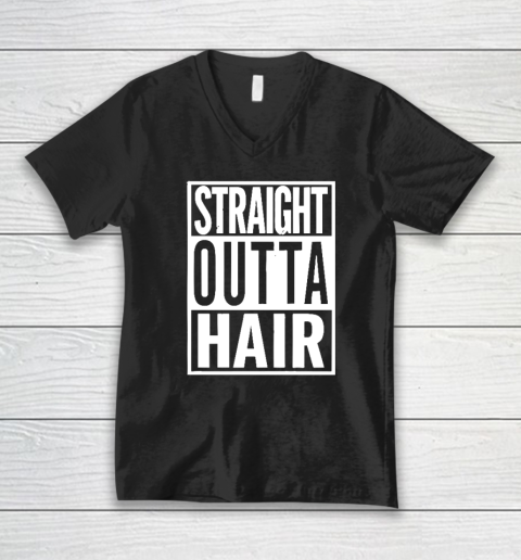 Straight Outta Hair V-Neck T-Shirt