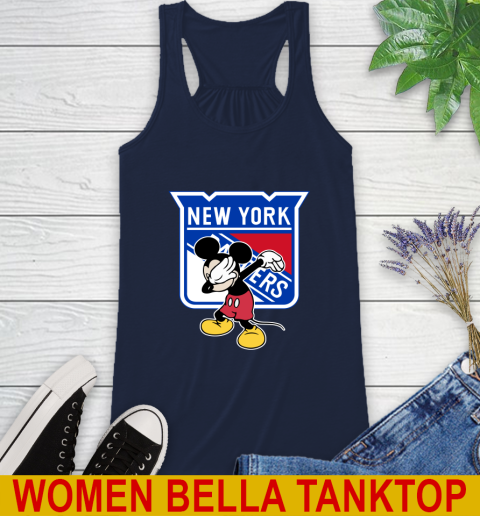 New York Rangers NHL Hockey Dabbing Mickey Disney Sports Racerback Tank 11