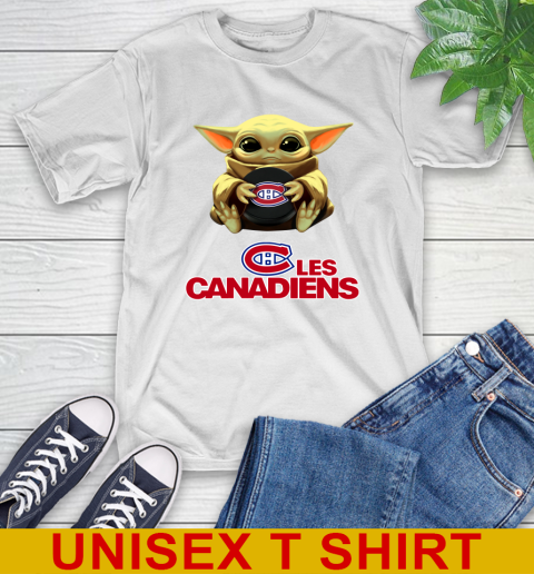 NHL Hockey Montreal Canadiens Star Wars Baby Yoda Shirt