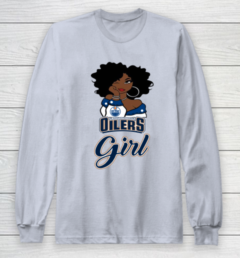 Edmonton Oilers Girl NHL Long Sleeve T-Shirt 6
