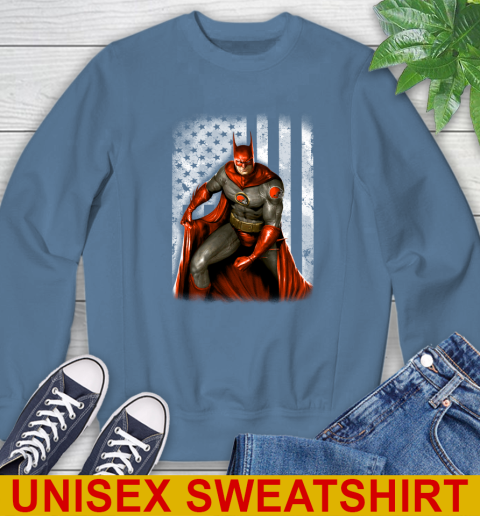 Cleveland Browns NFL Football Batman DC American Flag Shirt Sweatshirt 10