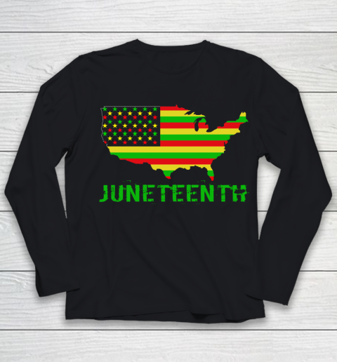 Juneteenth June 19th 1865 Black History Liberation Day Youth Long Sleeve