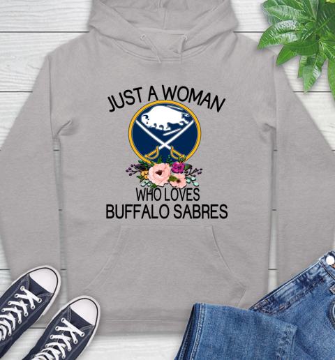 NHL Just A Woman Who Loves Buffalo Sabres Hockey Sports Hoodie 10