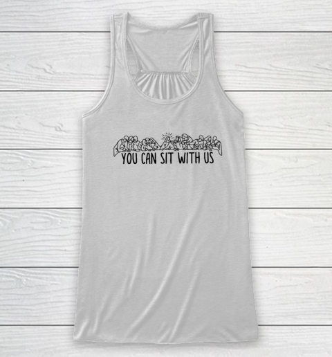 You Can Sit With Us Jesus And Twelve Apostles Racerback Tank