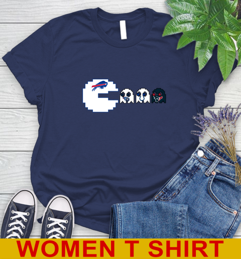 Buffalo Bills NFL Football Pac Man Champion Women's T-Shirt 12