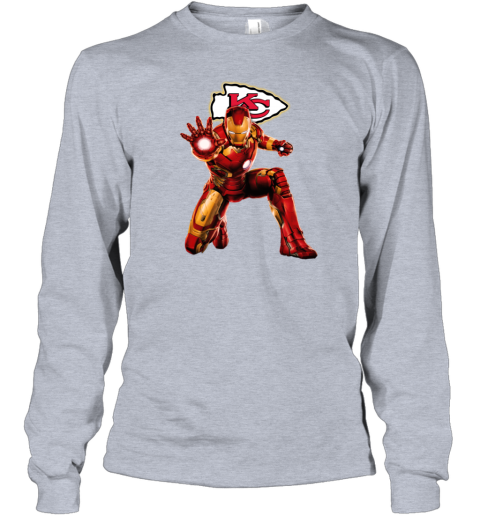 NFL Iron Man Kansas City Chiefs Long Sleeve T-Shirt - Rookbrand