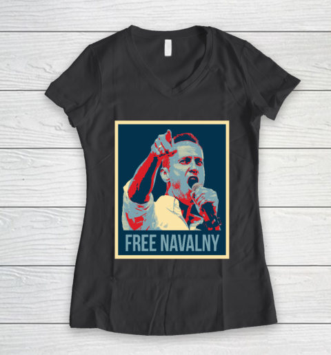 Free Navalny Shirts Women's V-Neck T-Shirt 6