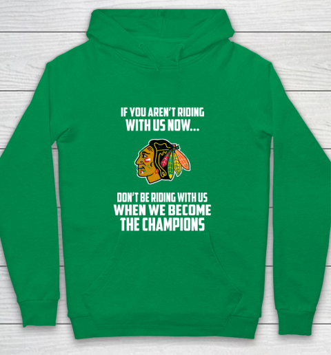 NHL Chicago Blackhawks Hockey We Become The Champions Youth Hoodie 4