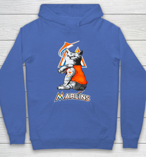 MLB Baseball My Cat Loves Miami Marlins Hoodie 6