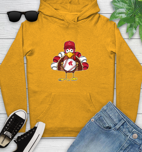 Boston Red Sox Turkey thanksgiving Youth Hoodie 3