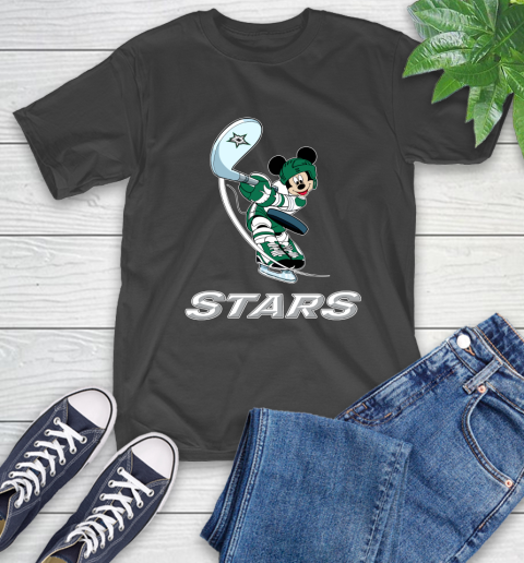 NHL Hockey Dallas Stars Cheerful Mickey Mouse Shirt T-Shirt
