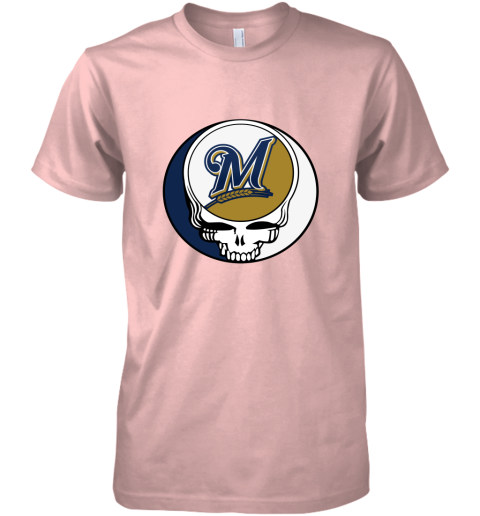 Milwaukee Brewers Mix Grateful Dead Mlb Special Design I Pink I