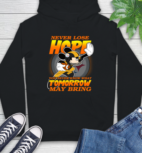 Pittsburgh Steelers NFL Football Mickey Disney Never Lose Hope Hoodie