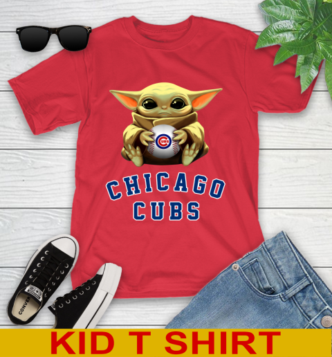 MLB Baseball Chicago Cubs Star Wars Baby Yoda Shirt 110