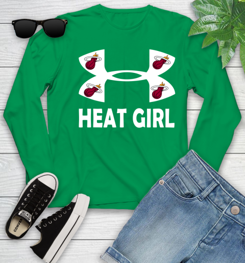 NBA Miami Heat Girl Under Armour Basketball Sports Youth Long Sleeve 7