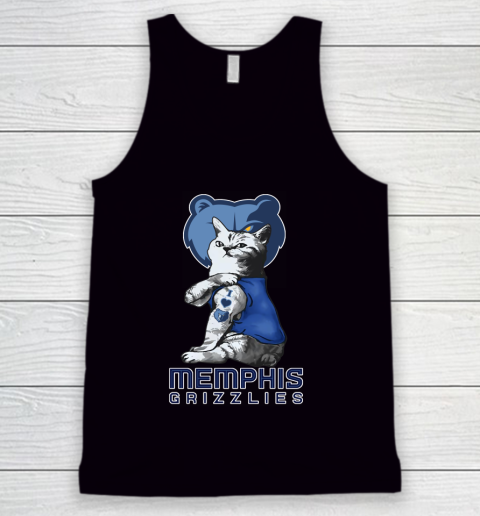 NBA Basketball My Cat Loves Memphis Grizzlies Tank Top