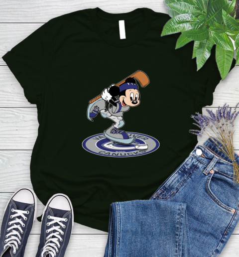 NHL Hockey Vancouver Canucks Cheerful Mickey Disney Shirt Women's T-Shirt 6