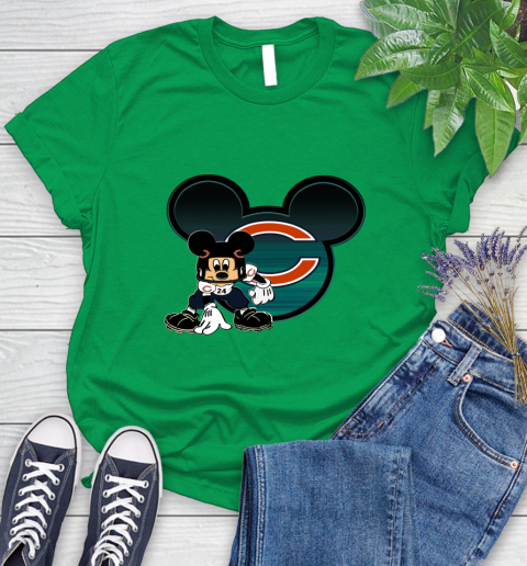 NFL Chicago Bears Mickey Mouse Disney Football T Shirt Women's T-Shirt 6