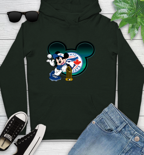 MLB Toronto Blue Jays The Commissioner's Trophy Mickey Mouse Disney Youth Hoodie 13