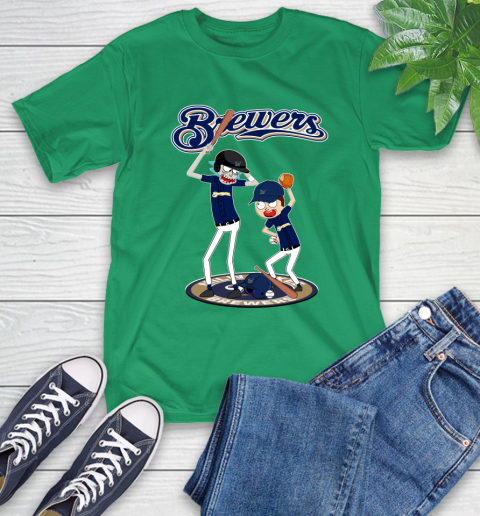 MLB Milwaukee Brewers Rick And Morty Baseball 7
