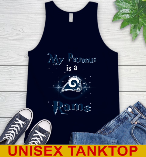 NFL Football Harry Potter My Patronus Is A Los Angeles Rams Tank Top - Image 3