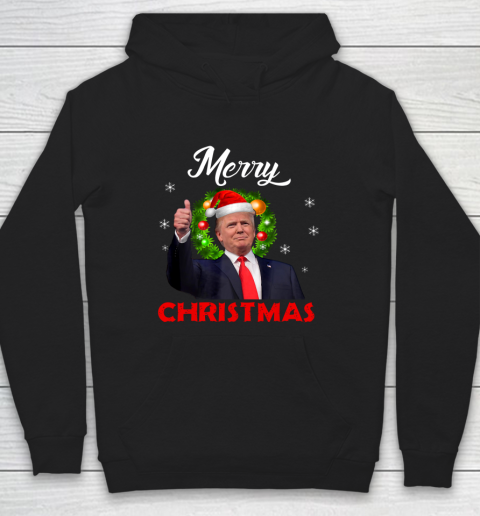 Santa Trump Christmas Shirt Merry Christmas Hoodie