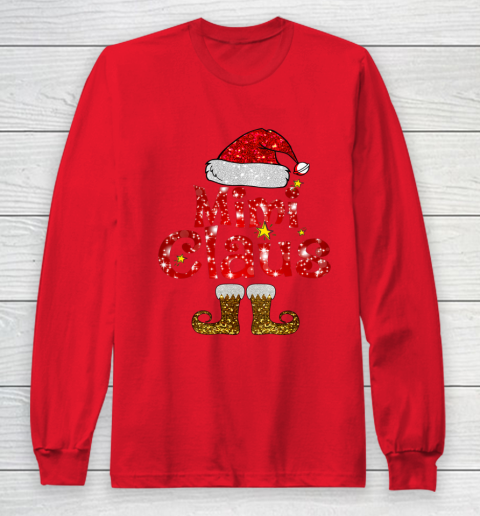 Funny Santa Mimi Claus Merry Christmas Long Sleeve T-Shirt 7