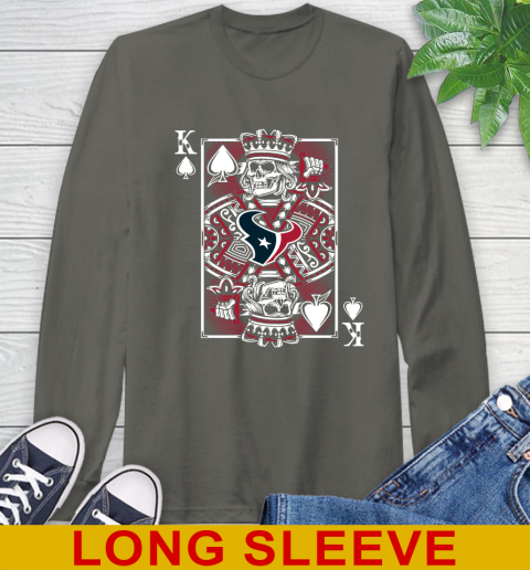 Houston Texans NFL Football The King Of Spades Death Cards Shirt Long Sleeve T-Shirt - Image 11