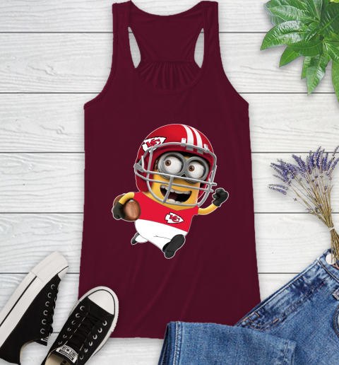 NFL Kansas City Chiefs Minions Disney Football Sports Racerback Tank 3