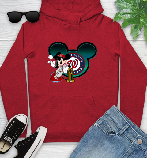 MLB Washington Nationals The Commissioner's Trophy Mickey Mouse Disney Youth Hoodie 11