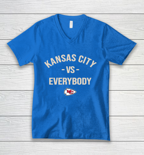 Kansas City Chiefs Vs Everybody V-Neck T-Shirt 5