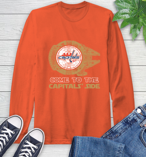 NHL Come To The Washington Capitals Wars Hockey Sports Long Sleeve T-Shirt 4