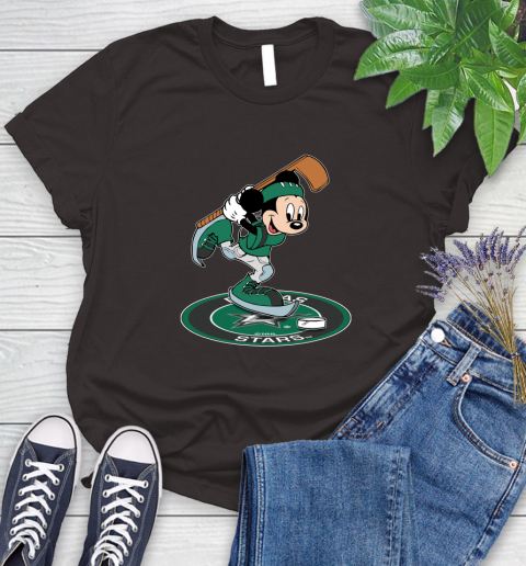 NHL Hockey Dallas Stars Cheerful Mickey Disney Shirt Women's T-Shirt 9