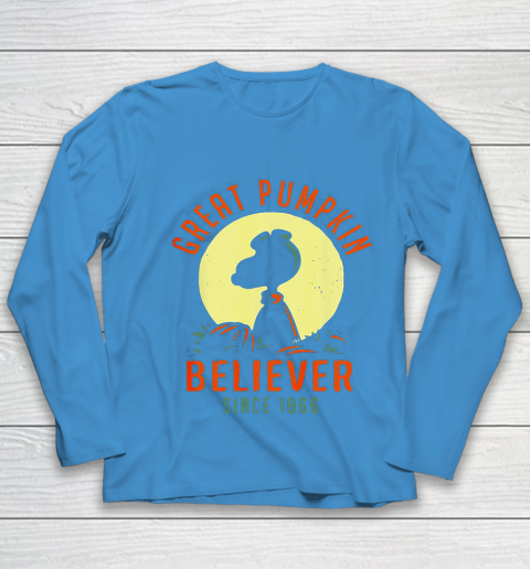 Peanuts Great Pumpkin believer since 1966 Halloween Youth Long Sleeve 5