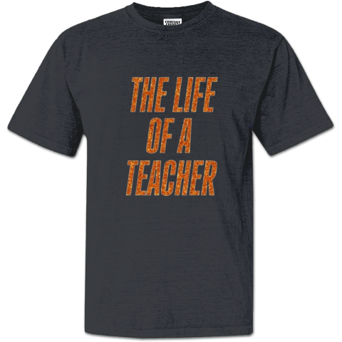Taylor Swift Merch The Life Of A Teacher Premium Dyed Heavyweight T-Shirt