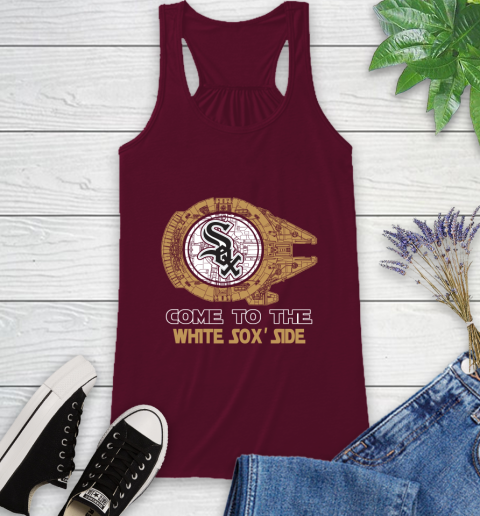 MLB Come To The Chicago White Sox Side Star Wars Baseball Sports Racerback Tank 2