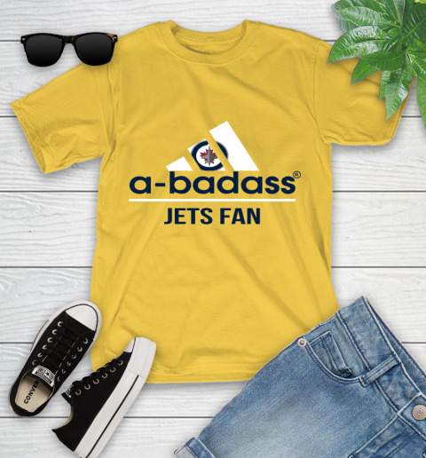 NHL A Badass Winnipeg Jets Fan Adidas Hockey Sports Youth T-Shirt 11 NHL A Badass Winnipeg Jets Fan Adidas Hockey Sports Youth T-Shirt - Image 11