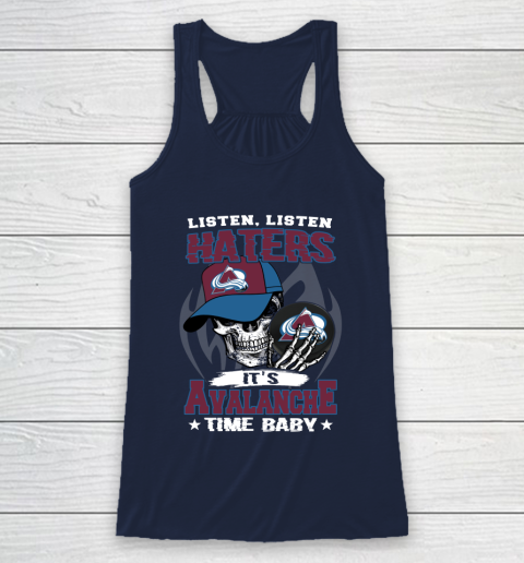 Listen Haters It is BLACKHAWKS Time Baby NHL Racerback Tank 8