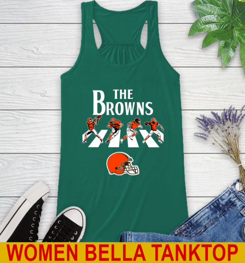 NFL Football Cleveland Browns The Beatles Rock Band Shirt Racerback Tank 5