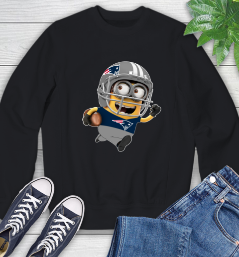 NFL New England Patriots Minions Disney Football Sports Sweatshirt 2
