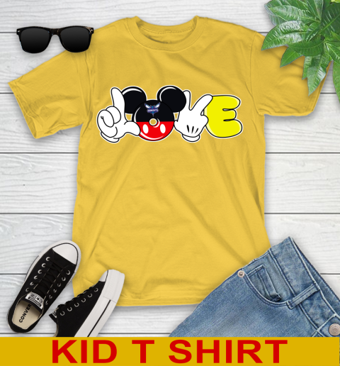 Charlotte Hornets NBA Basketball Love Mickey Disney Sports Youth T-Shirt 8