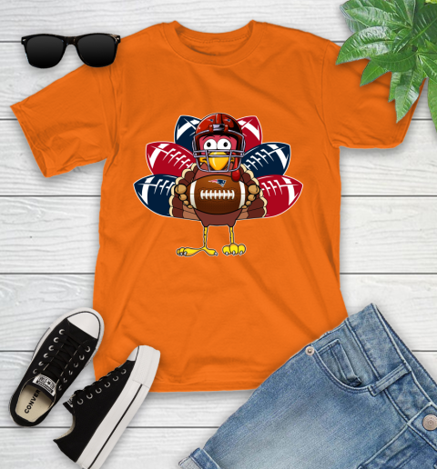 New England Patriots Turkey Thanksgiving Day Youth T-Shirt 7